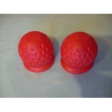 (Ref 158P) 2 pack Replacement Soft Ball Tow Ball Cover Red Caravan Trailer Horse Box Catering